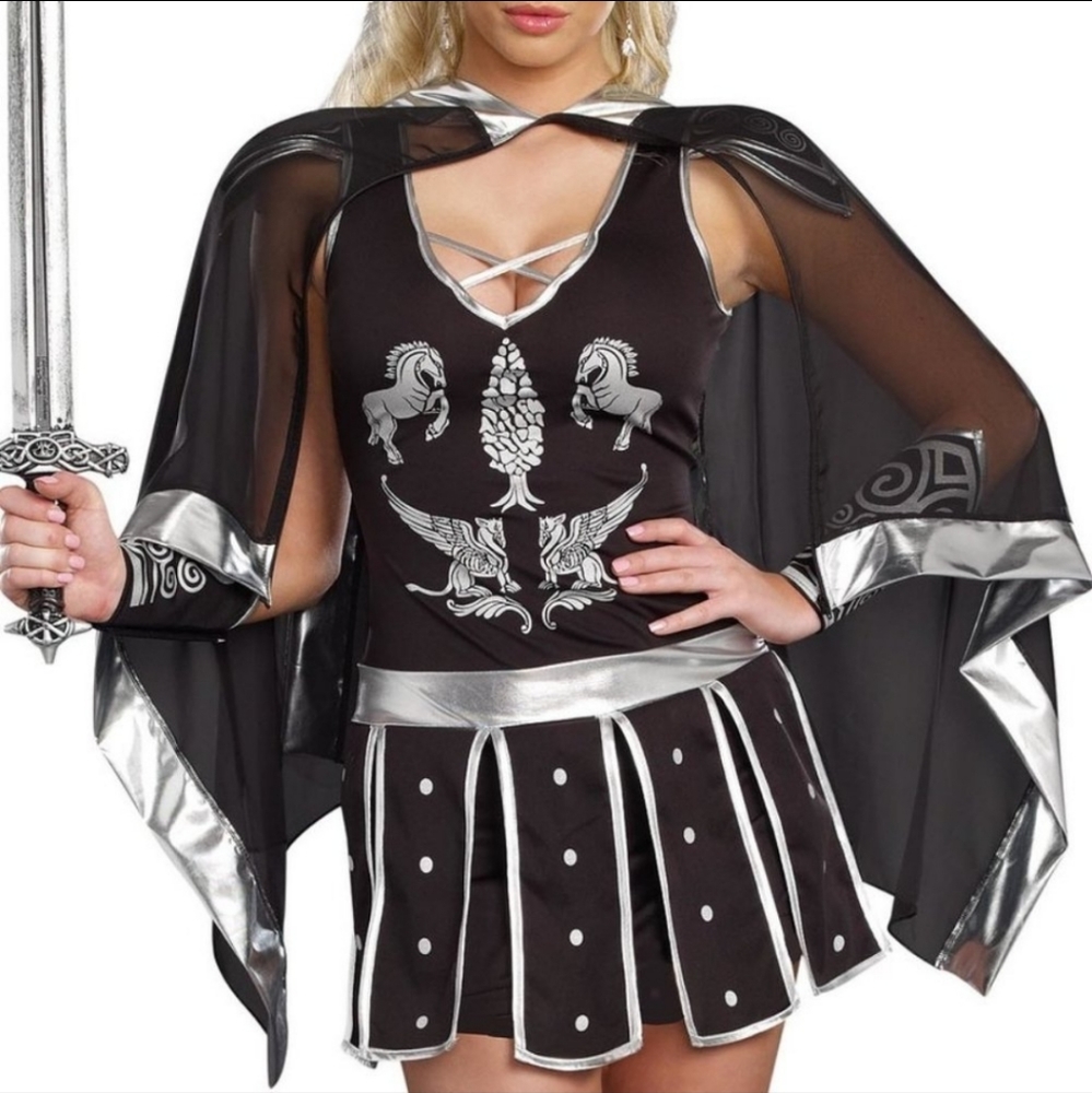 NWT Dreamgirl Gladiator Xena Warrier Princess Queen Halloween Costume Medium M
